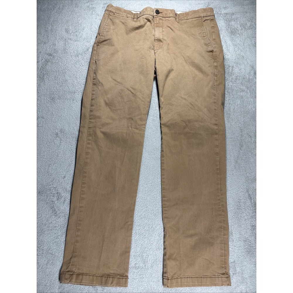 Goodthreads Pants Brown Slim Fit Cotton Stretch Mens 36x32